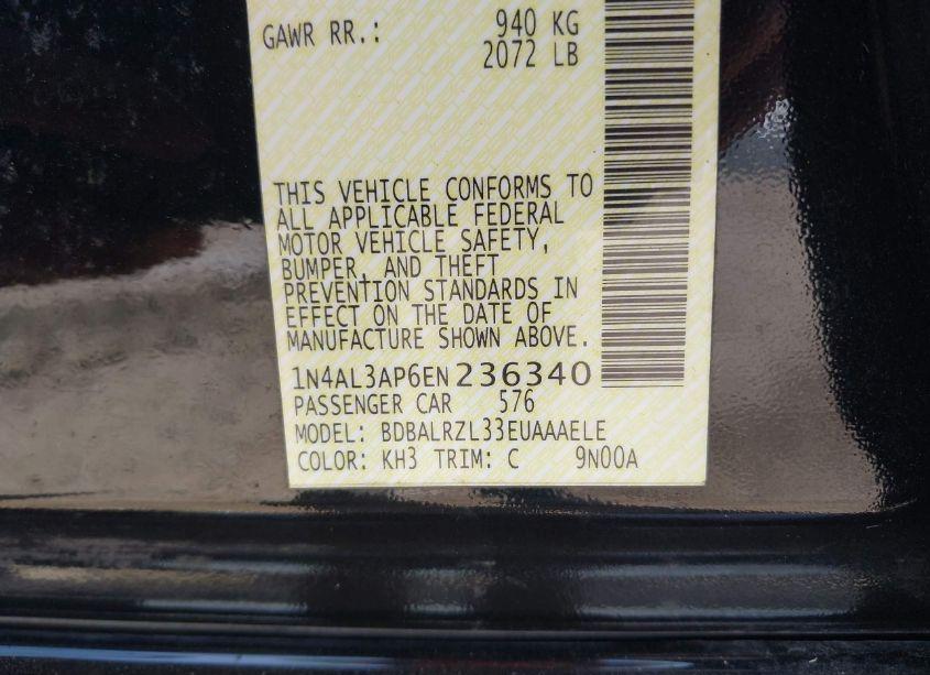 Photo 9 of 2014 Nissan Altima 2.5 S (VIN 1N4AL3AP6EN236340)