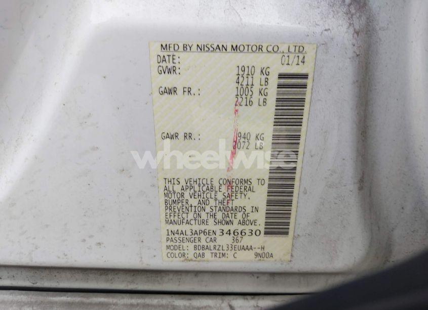 Photo 9 of 2014 Nissan Altima 2.5 S (VIN 1N4AL3AP6EN346630)