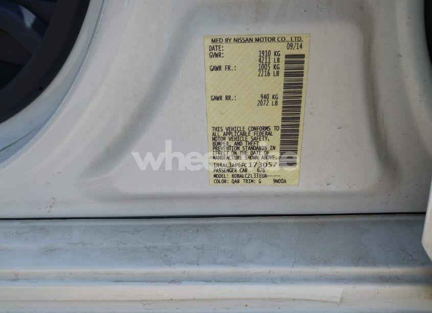 Photo 9 of 2015 Nissan Altima 2.5/2.5 S/2.5 SL/2.5 SV (VIN 1N4AL3AP6FC173057)