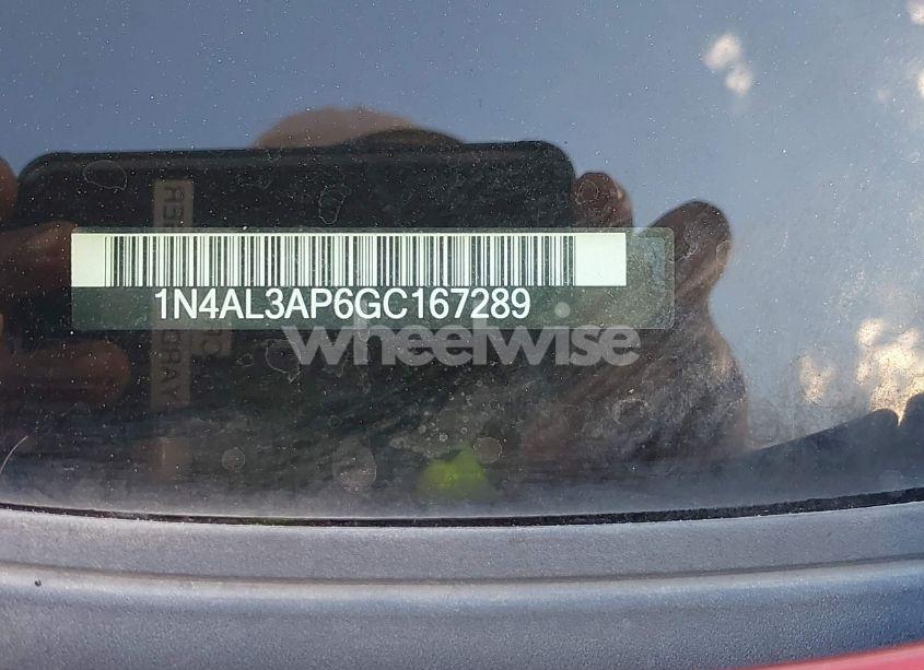 Photo 9 of 2016 Nissan Altima 2.5/2.5 S/2.5 SL/2.5 SR/2.5 SV (VIN 1N4AL3AP6GC167289)