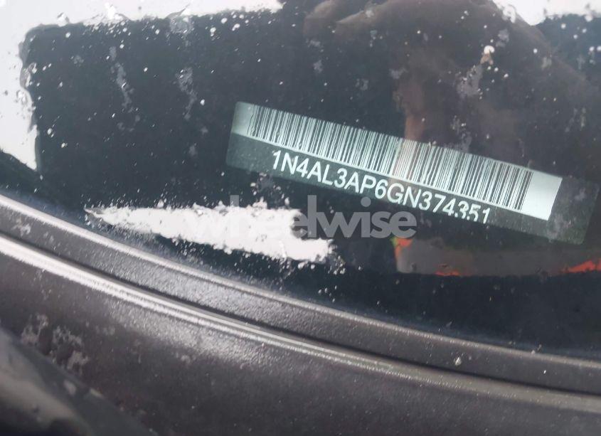 Photo 12 of 2016 Nissan Altima 2.5 SR (VIN 1N4AL3AP6GN374351)