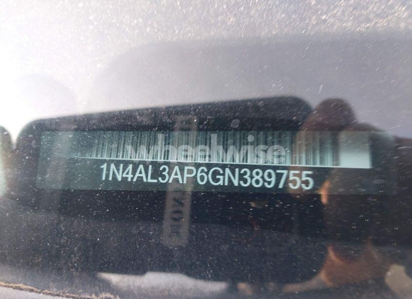 Photo 9 of 2016 Nissan Altima 2.5 S (VIN 1N4AL3AP6GN389755)