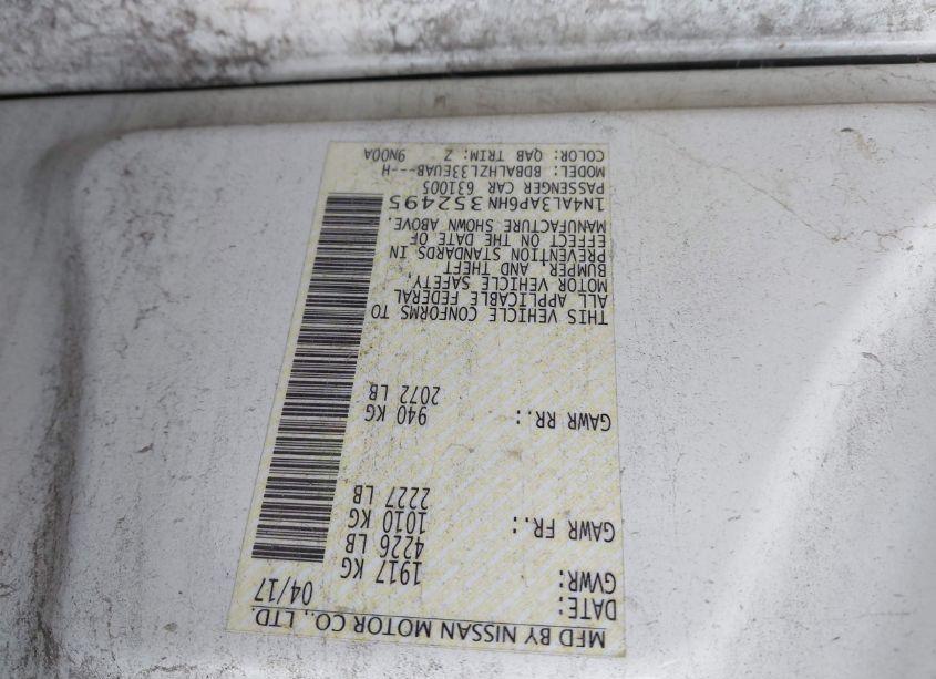 Photo 9 of 2017 Nissan Altima 2.5 SR (VIN 1N4AL3AP6HN352495)