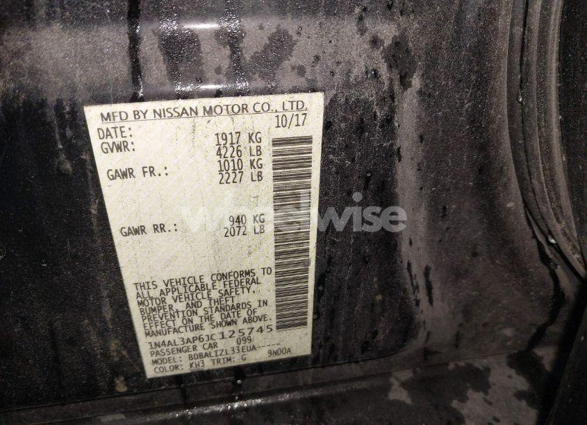 Photo 9 of 2018 Nissan Altima 2.5 SV (VIN 1N4AL3AP6JC125745)