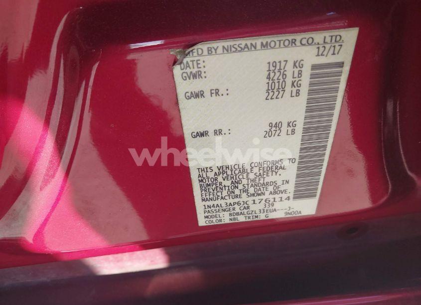 Photo 9 of 2018 Nissan Altima 2.5 S (VIN 1N4AL3AP6JC176114)