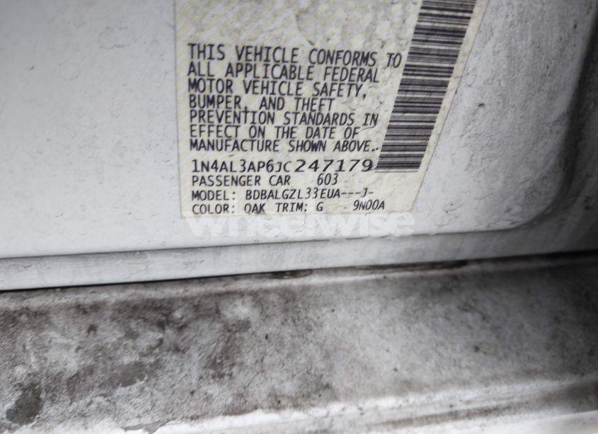 Photo 9 of 2018 Nissan Altima 2.5 S (VIN 1N4AL3AP6JC247179)