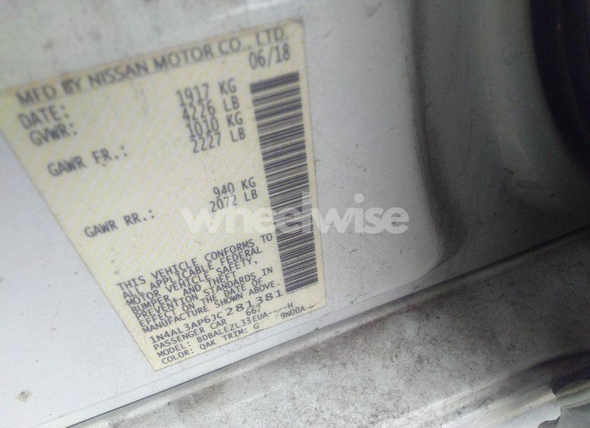 Photo 9 of 2018 Nissan Altima 2.5 S (VIN 1N4AL3AP6JC281381)