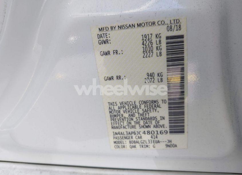 Photo 9 of 2018 Nissan Altima 2.5 S (VIN 1N4AL3AP6JC480169)