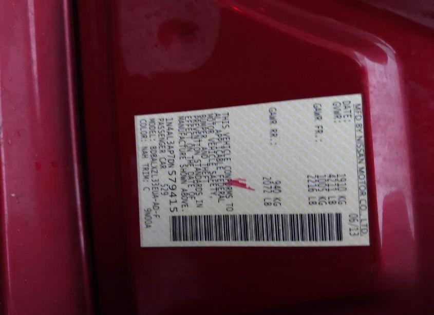 Photo 9 of 2013 Nissan Altima 2.5 SL (VIN 1N4AL3AP7DN579415)