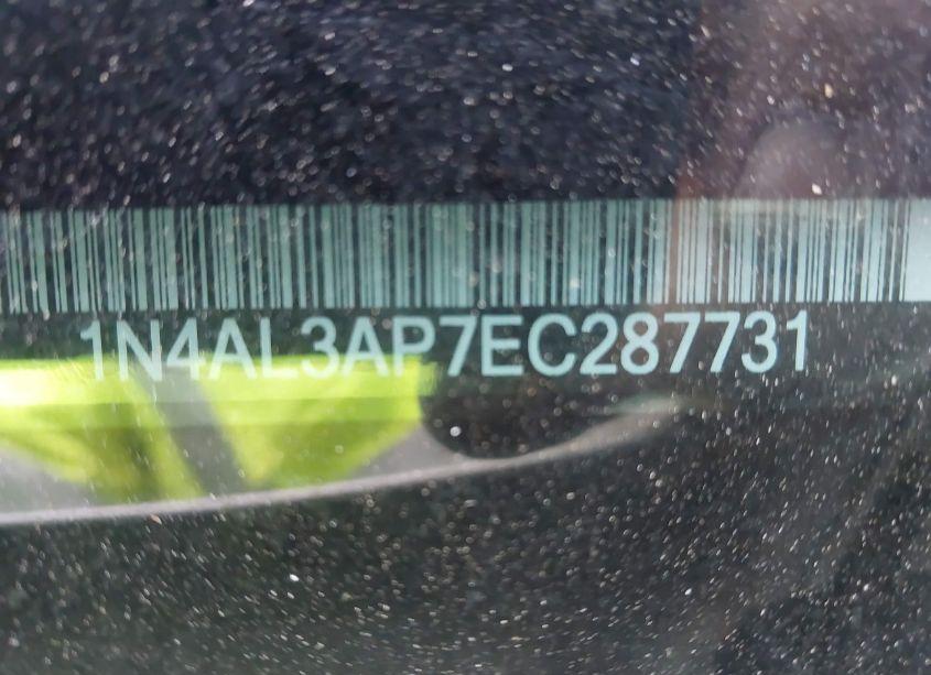 Photo 9 of 2014 Nissan Altima 2.5/2.5 S/2.5 SL/2.5 SV (VIN 1N4AL3AP7EC287731)