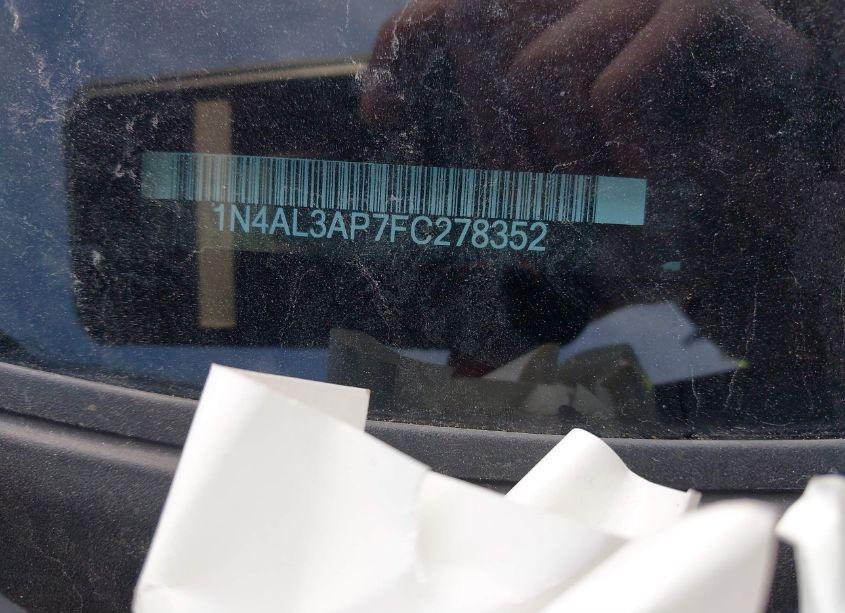 Photo 9 of 2015 Nissan Altima 2.5 SV (VIN 1N4AL3AP7FC278352)