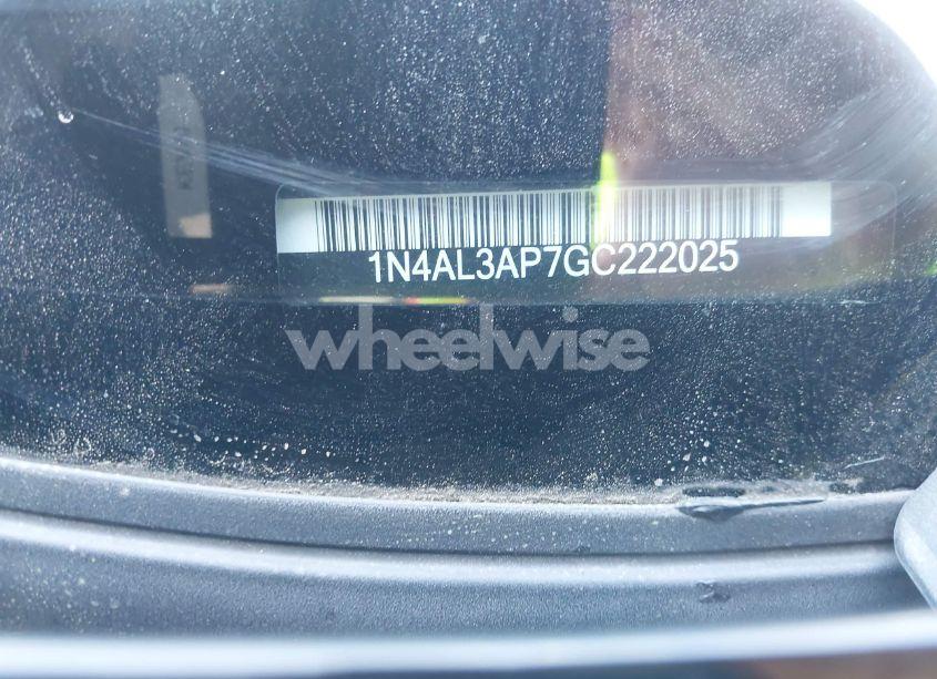 Photo 9 of 2016 Nissan Altima 2.5/2.5 S/2.5 SL/2.5 SR/2.5 SV (VIN 1N4AL3AP7GC222025)