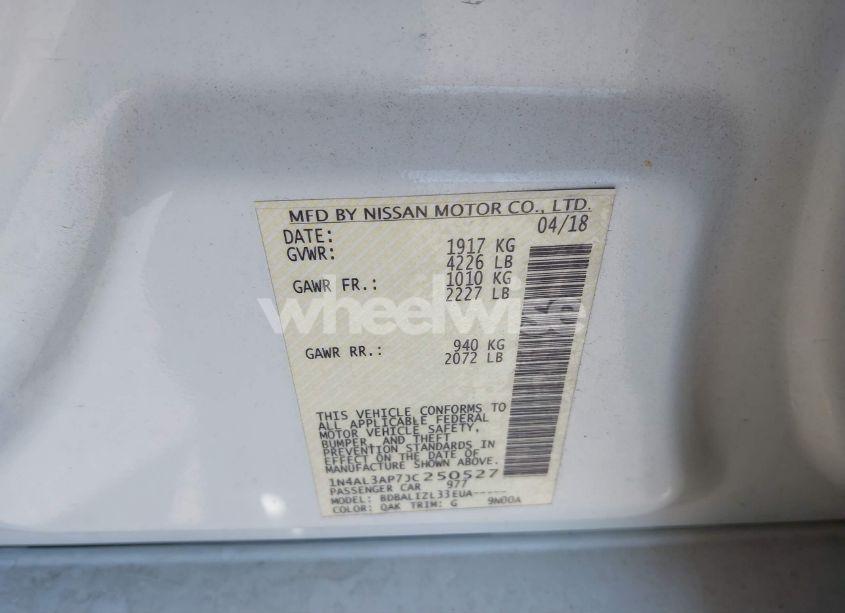 Photo 9 of 2018 Nissan Altima 2.5 SV (VIN 1N4AL3AP7JC250527)