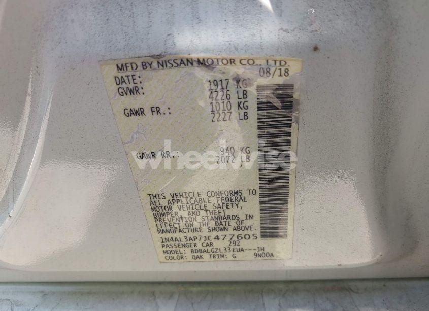 Photo 9 of 2018 Nissan Altima 2.5 S (VIN 1N4AL3AP7JC477605)