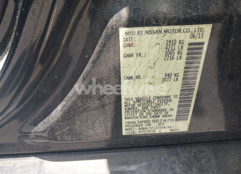 Photo 9 of 2013 Nissan Altima 2.5 SV (VIN 1N4AL3AP8DC907470)