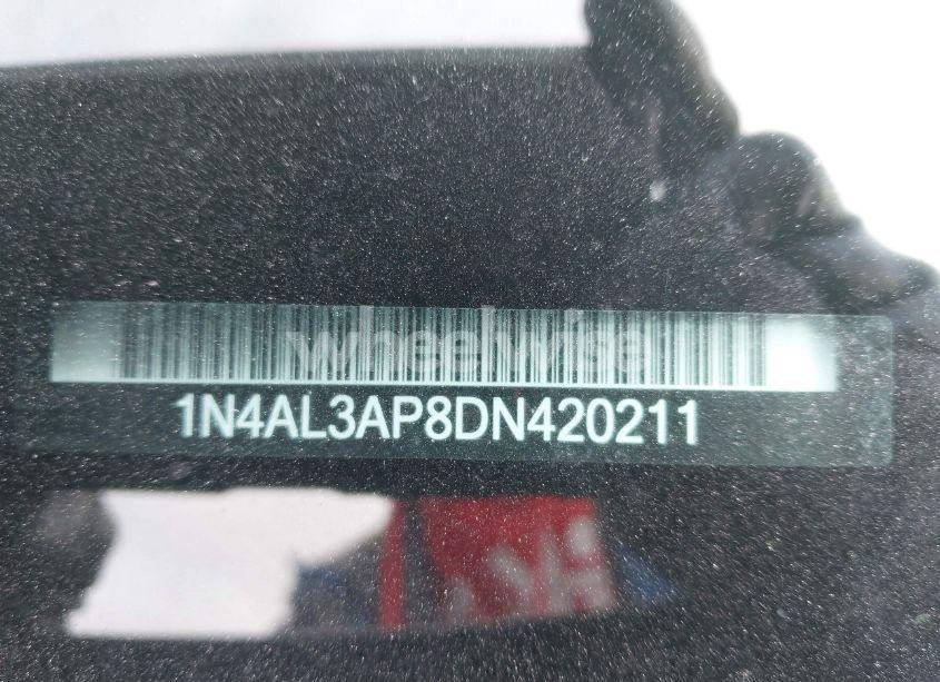 Photo 9 of 2013 Nissan Altima 2.5 SV (VIN 1N4AL3AP8DN420211)