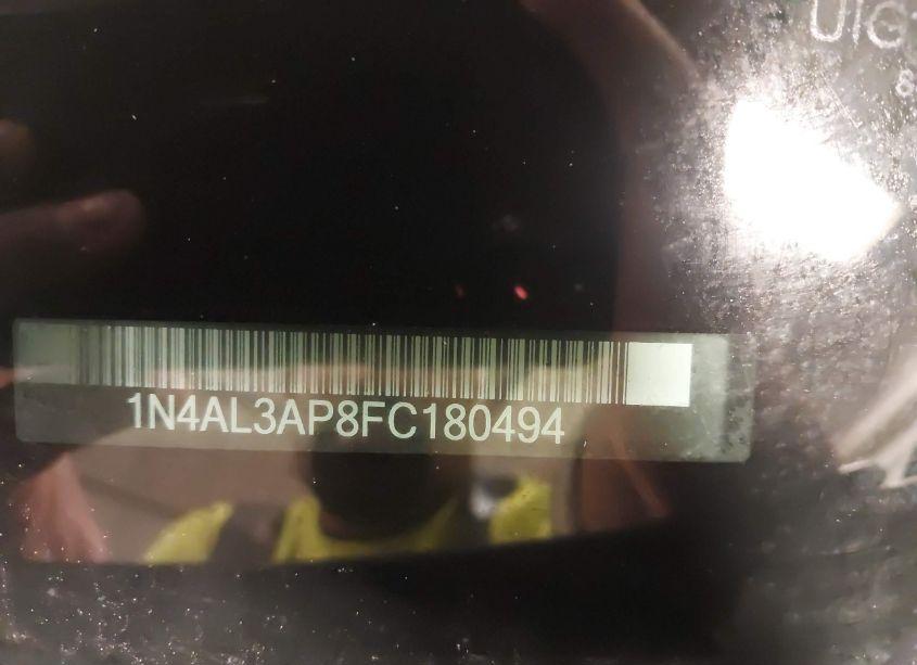 Photo 9 of 2015 Nissan Altima 2.5 (VIN 1N4AL3AP8FC180494)