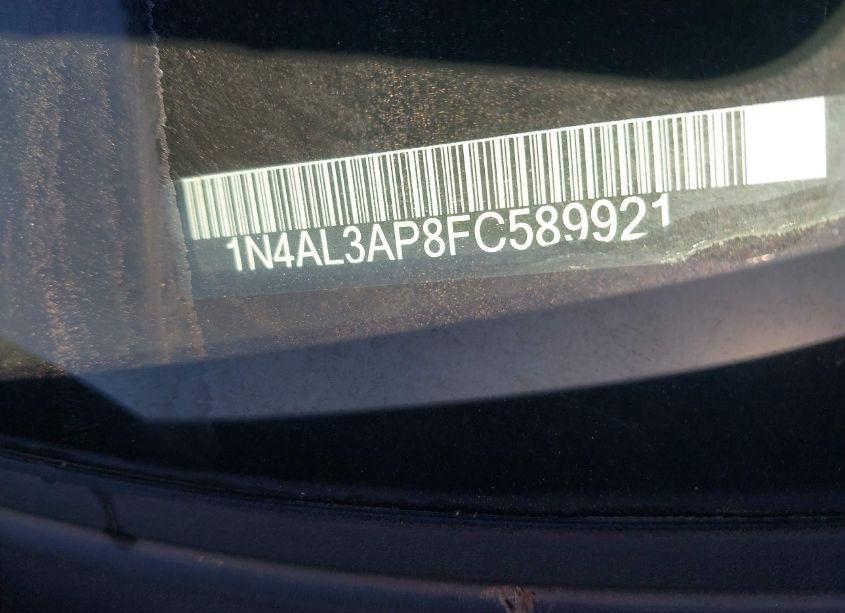 Photo 9 of 2015 Nissan Altima 2.5 SV (VIN 1N4AL3AP8FC589921)