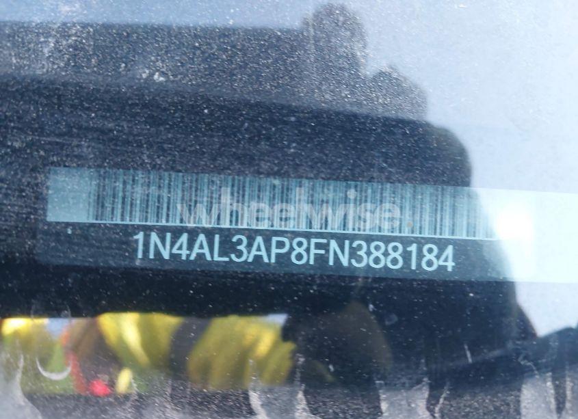 Photo 9 of 2015 Nissan Altima 2.5/2.5 S/2.5 SL/2.5 SV (VIN 1N4AL3AP8FN388184)