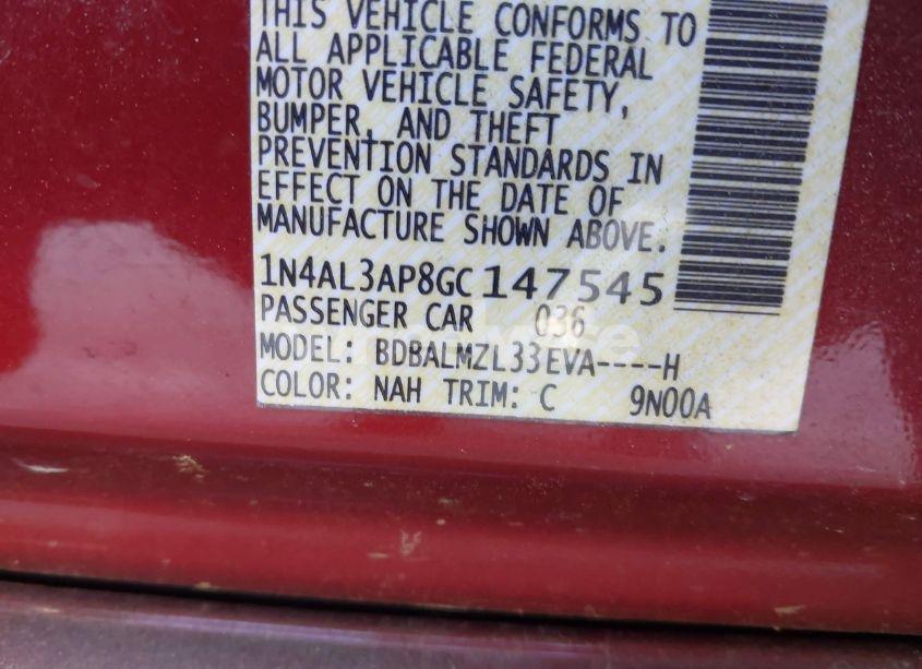 Photo 9 of 2016 Nissan Altima 2.5 SV (VIN 1N4AL3AP8GC147545)