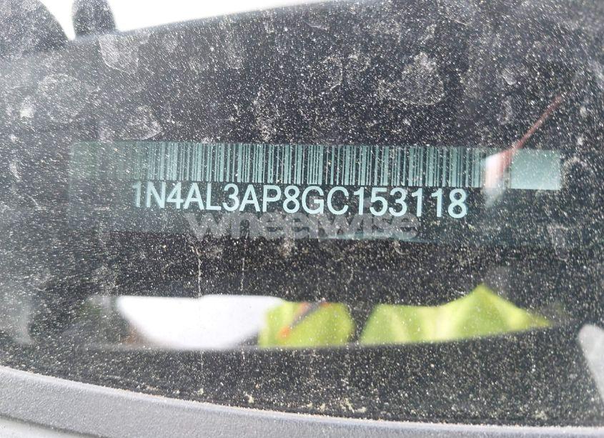 Photo 13 of 2016 Nissan Altima 2.5/2.5 S/2.5 SL/2.5 SR/2.5 SV (VIN 1N4AL3AP8GC153118)