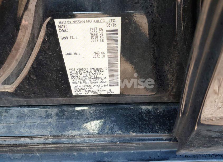 Photo 9 of 2016 Nissan Altima 2.5 SV (VIN 1N4AL3AP8GC292164)