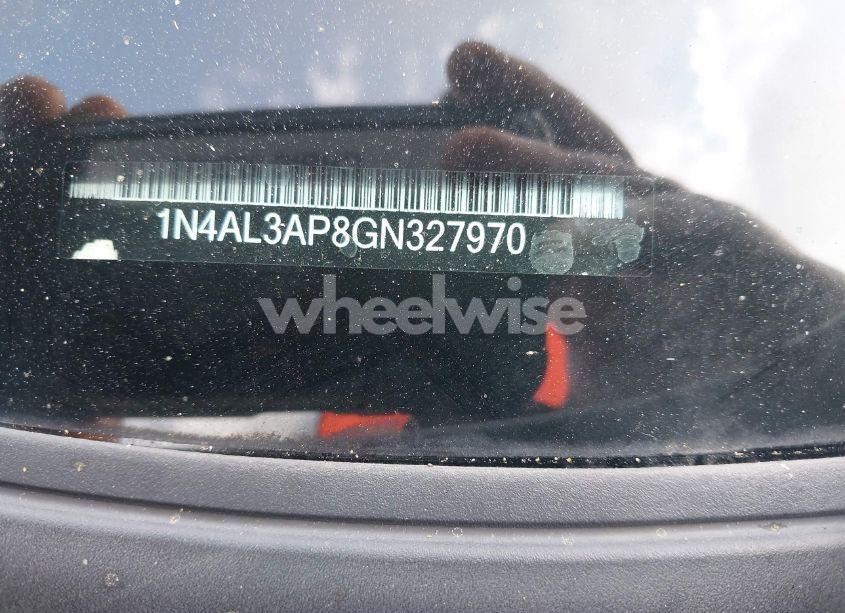 Photo 9 of 2016 Nissan Altima 2.5/2.5 S/2.5 SL/2.5 SR/2.5 SV (VIN 1N4AL3AP8GN327970)