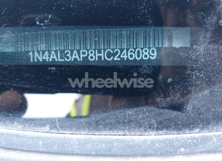 Photo 9 of 2017 Nissan Altima 2.5 S (VIN 1N4AL3AP8HC246089)