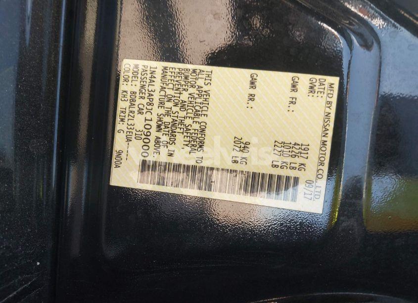 Photo 9 of 2018 Nissan Altima 2.5 SL (VIN 1N4AL3AP8JC109000)