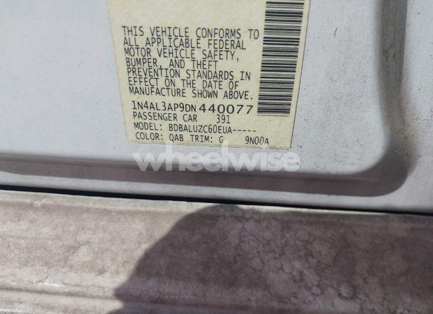 Photo 9 of 2013 Nissan Altima 2.5 SV (VIN 1N4AL3AP9DN440077)