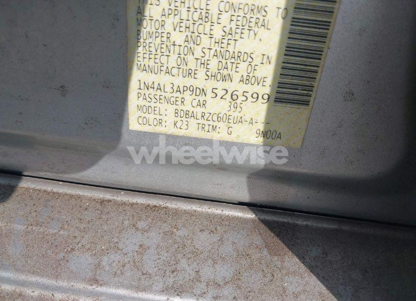 Photo 9 of 2013 Nissan Altima 2.5 S (VIN 1N4AL3AP9DN526599)