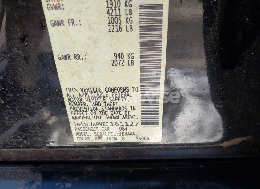 Photo 9 of 2014 Nissan Altima 2.5 (VIN 1N4AL3AP9EC161127)