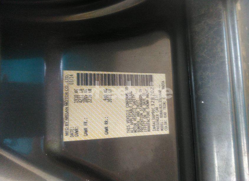 Photo 9 of 2014 Nissan Altima 2.5 S (VIN 1N4AL3AP9EC328702)