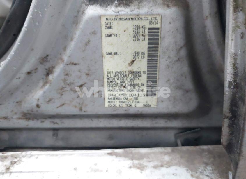 Photo 9 of 2015 Nissan Altima 2.5 S (VIN 1N4AL3AP9FC104119)