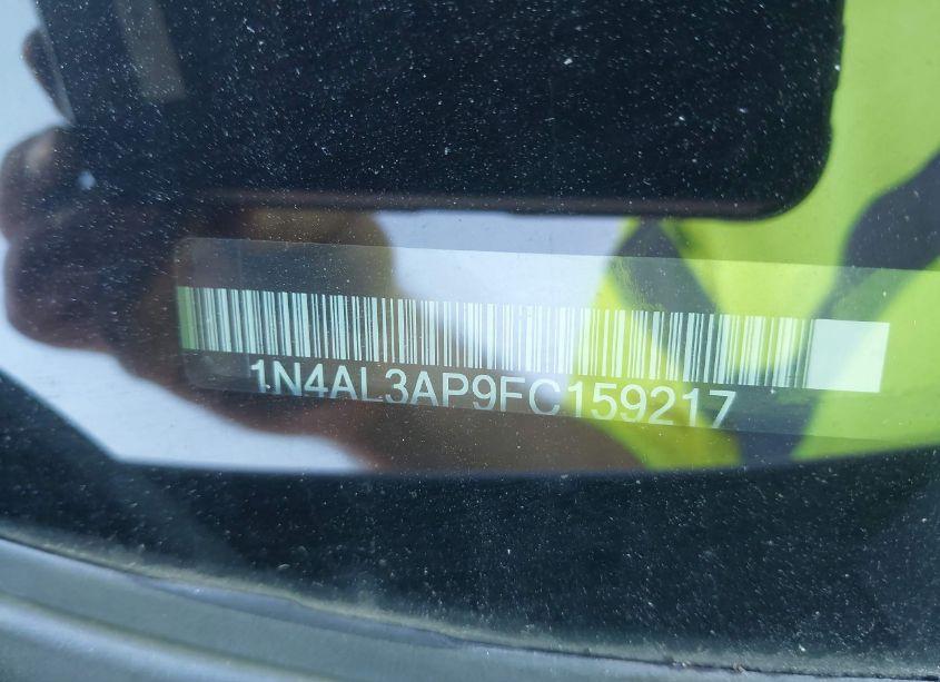 Photo 9 of 2015 Nissan Altima 2.5 SV (VIN 1N4AL3AP9FC159217)