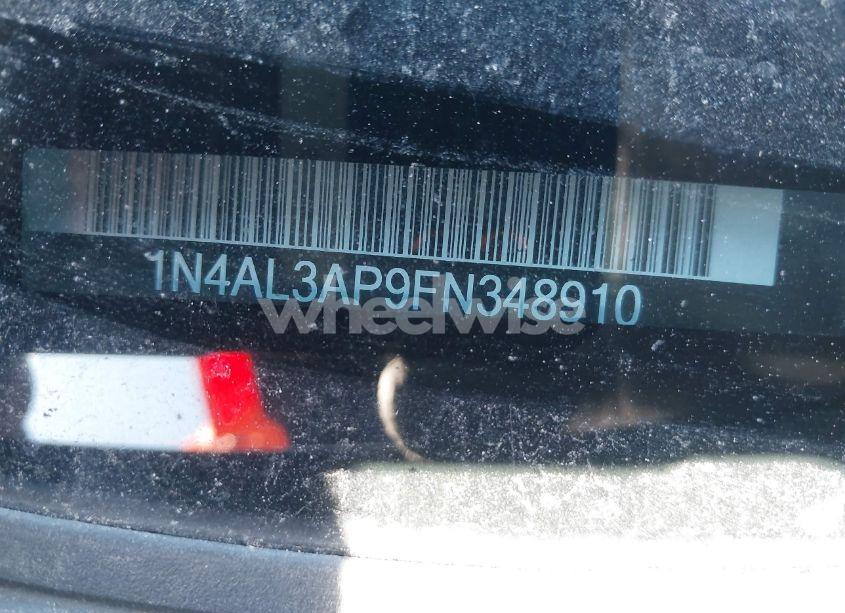 Photo 9 of 2015 Nissan Altima 2.5 SL (VIN 1N4AL3AP9FN348910)