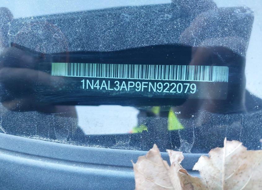 Photo 9 of 2015 Nissan Altima 2.5 SL (VIN 1N4AL3AP9FN922079)