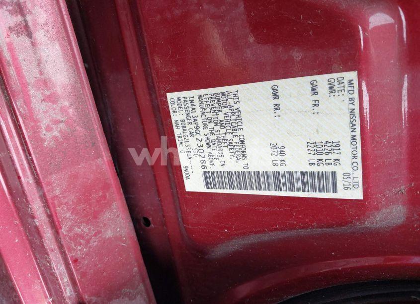 Photo 9 of 2016 Nissan Altima 2.5/2.5 S/2.5 SL/2.5 SR/2.5 SV (VIN 1N4AL3AP9GC230286)