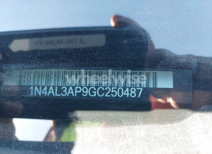 Photo 9 of 2016 Nissan Altima 2.5 SV (VIN 1N4AL3AP9GC250487)