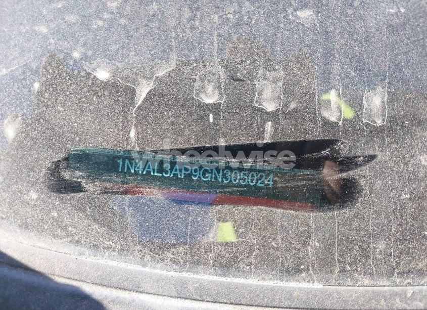 Photo 9 of 2016 Nissan Altima 2.5/2.5 S/2.5 SL/2.5 SR/2.5 SV (VIN 1N4AL3AP9GN305024)