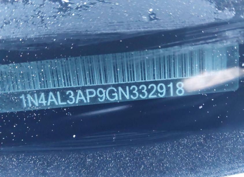 Photo 9 of 2016 Nissan Altima 2.5 SR (VIN 1N4AL3AP9GN332918)