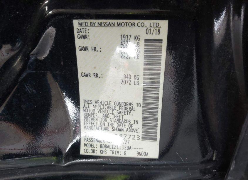 Photo 9 of 2018 Nissan Altima 2.5 SV (VIN 1N4AL3AP9JC187723)