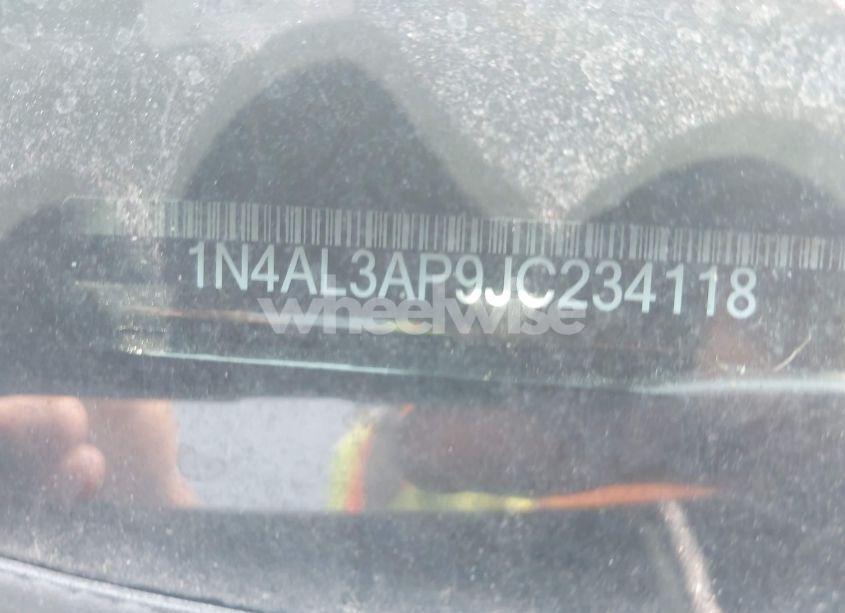 Photo 9 of 2018 Nissan Altima 2.5 SR (VIN 1N4AL3AP9JC234118)