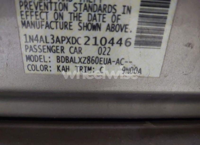 Photo 9 of 2013 Nissan Altima 2.5 SL (VIN 1N4AL3APXDC210446)