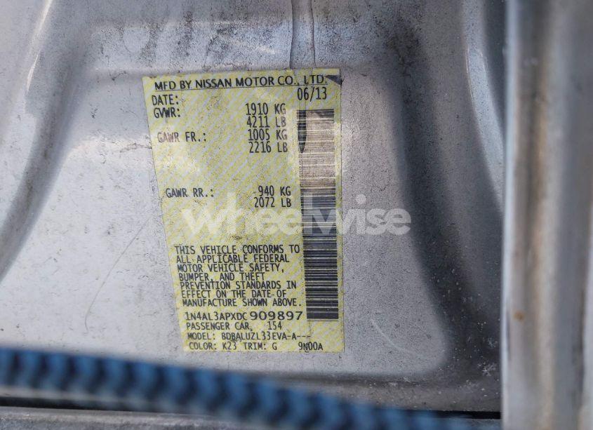 Photo 9 of 2013 Nissan Altima 2.5 SV (VIN 1N4AL3APXDC909897)