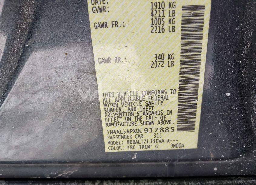 Photo 9 of 2013 Nissan Altima 2.5 SV (VIN 1N4AL3APXDC917885)