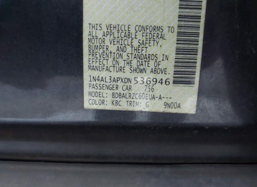 Photo 9 of 2013 Nissan Altima 2.5 S (VIN 1N4AL3APXDN536946)