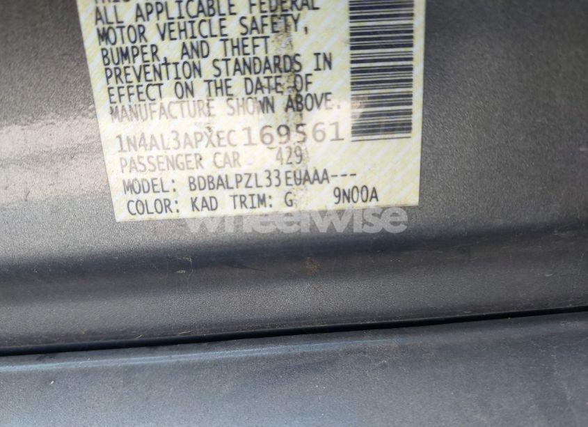 Photo 9 of 2014 Nissan Altima 2.5 (VIN 1N4AL3APXEC169561)