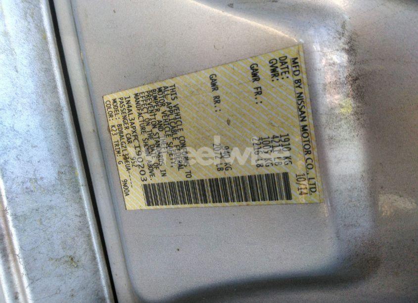 Photo 9 of 2015 Nissan Altima 2.5 S (VIN 1N4AL3APXFC190203)