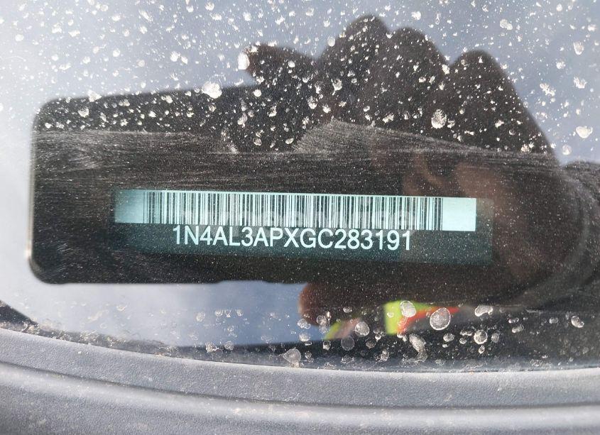 Photo 9 of 2016 Nissan Altima 2.5 SV (VIN 1N4AL3APXGC283191)